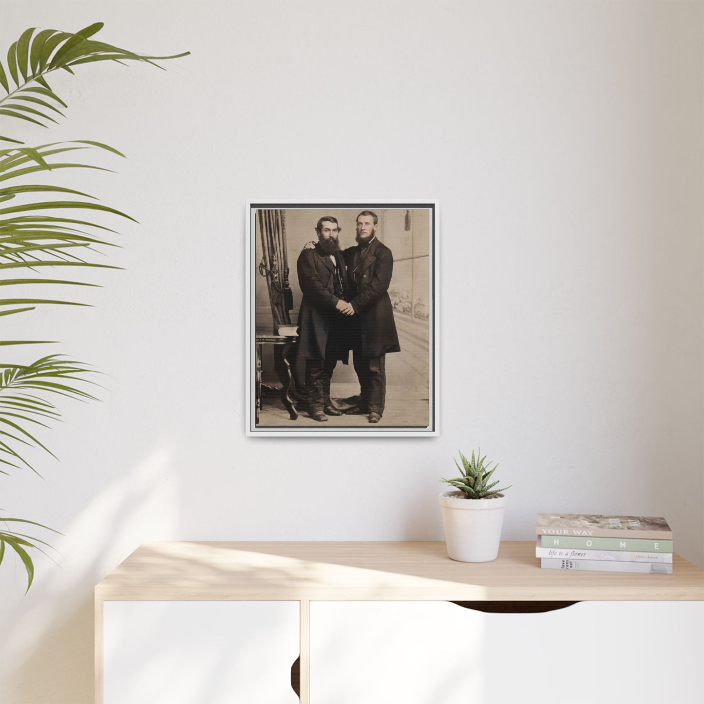 paire 022 | Framed Vintage Photo - Matte Canvas