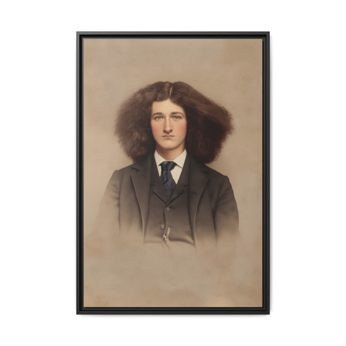 celibataire 033 | Framed Vintage Photo - Matte Canvas