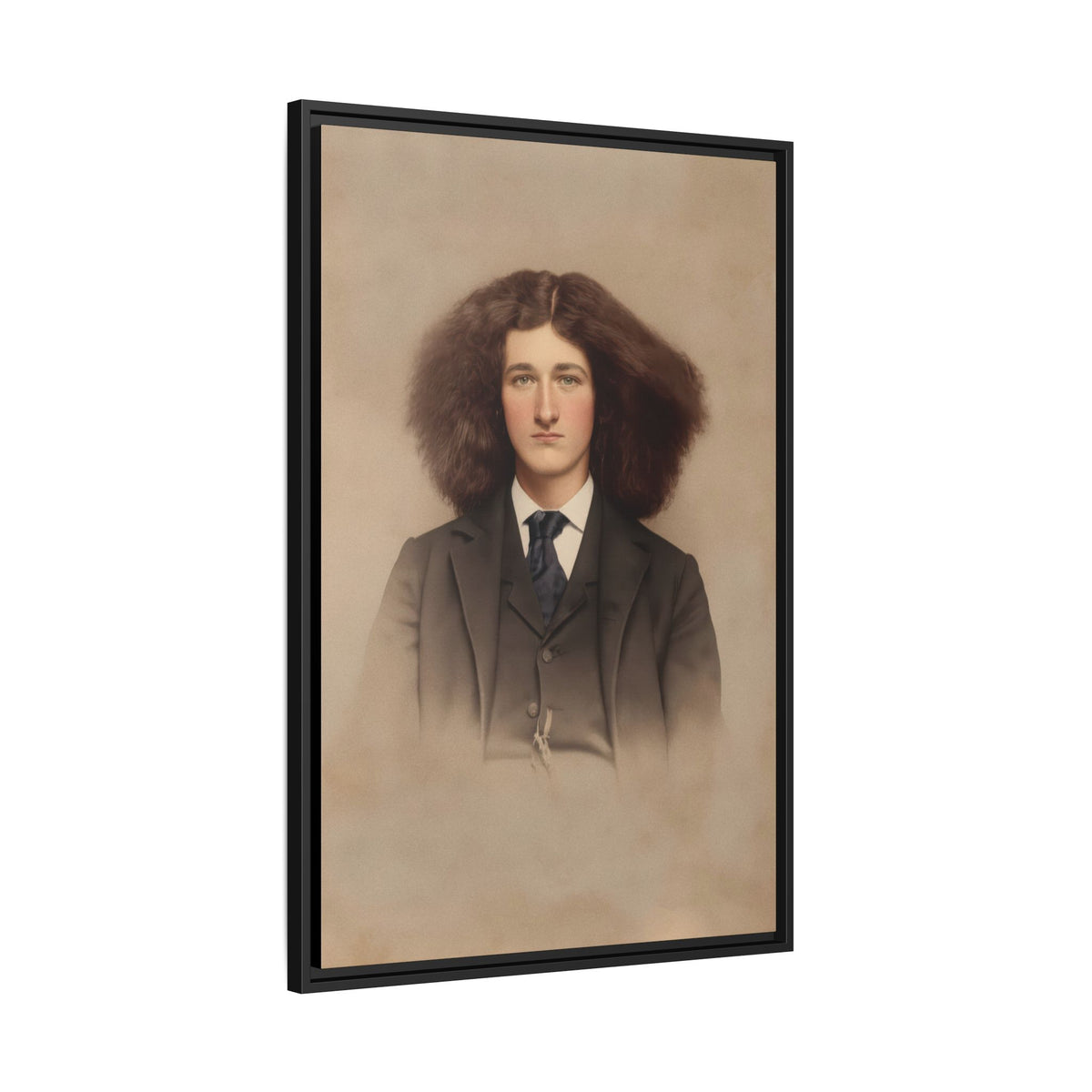celibataire 033 | Framed Vintage Photo - Matte Canvas