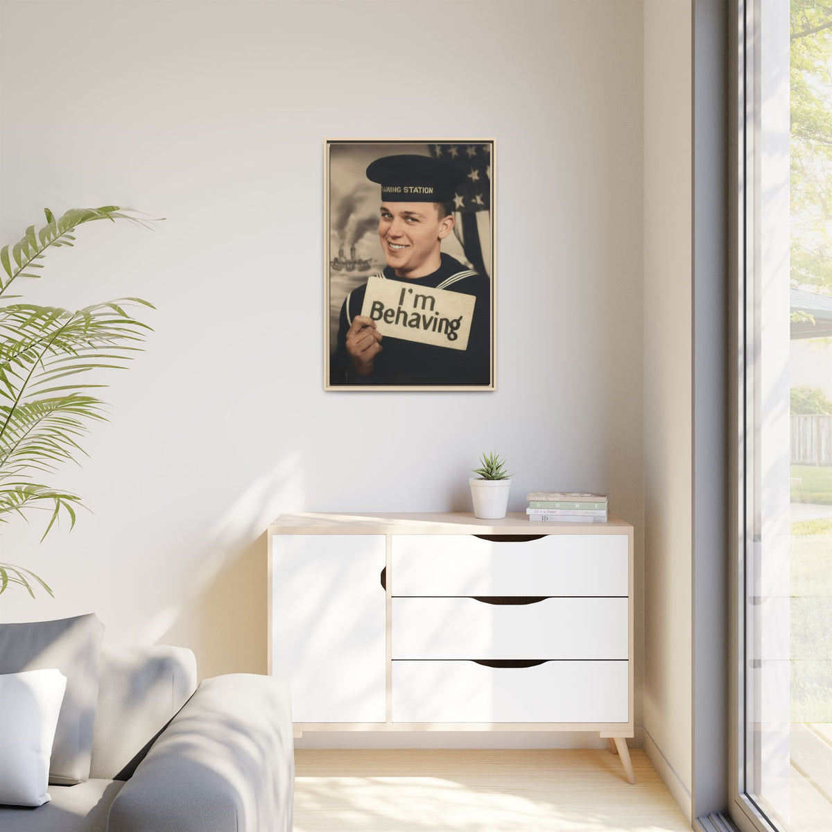 celibataire 002 | Framed Vintage Photo - Matte Canvas