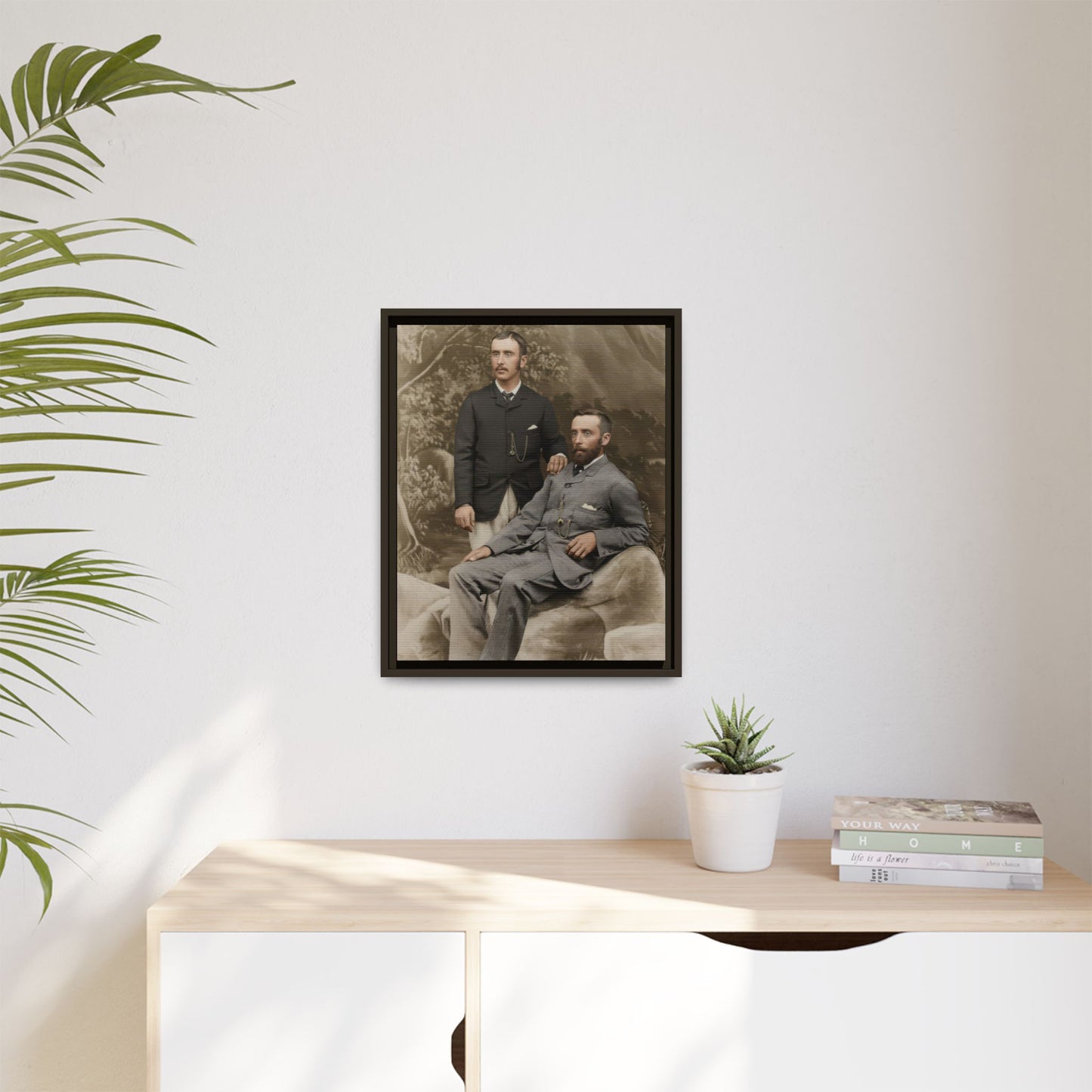 paire 122 | Framed Vintage Photo - Matte Canvas