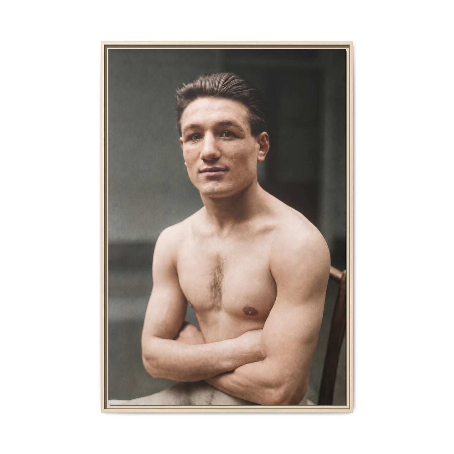 athlétisme 046 | Framed Vintage Photo - Matte Canvas
