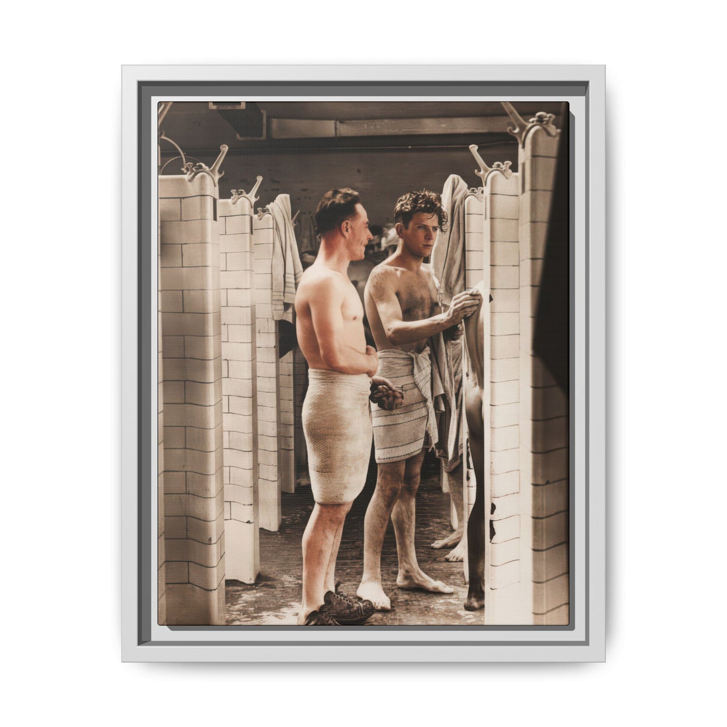 hommes 010 | Framed Vintage Photo - Matte Canvas