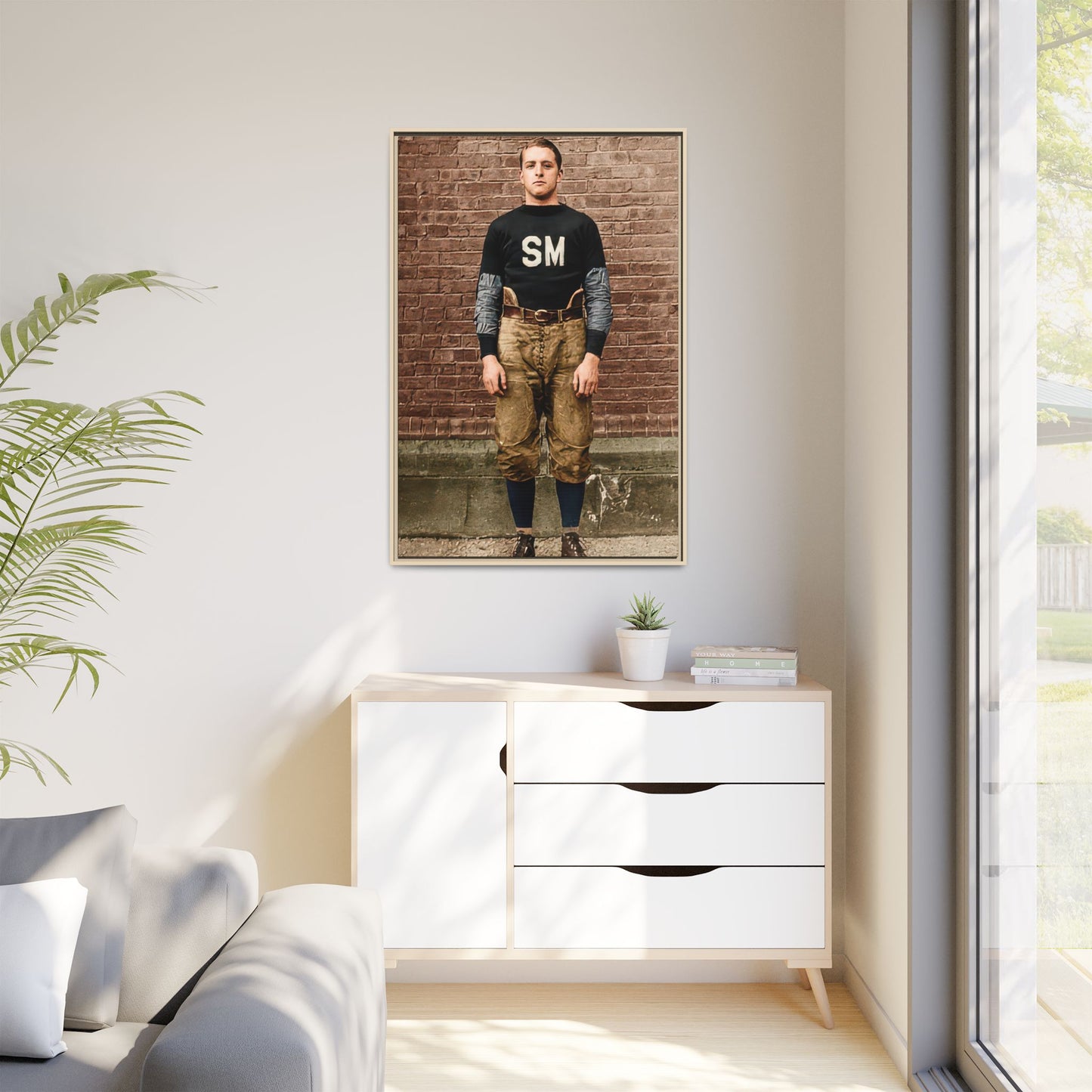athlétisme 040 | Framed Vintage Photo - Matte Canvas
