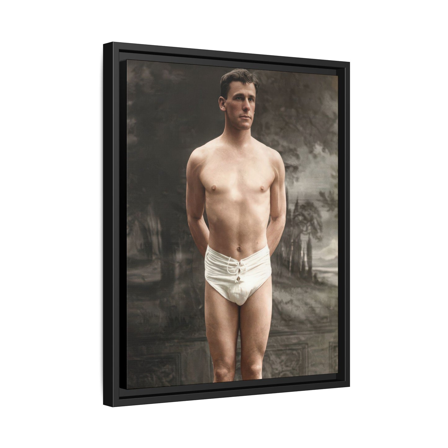 athlétisme 017  | Framed Vintage Photo - Matte Canvas