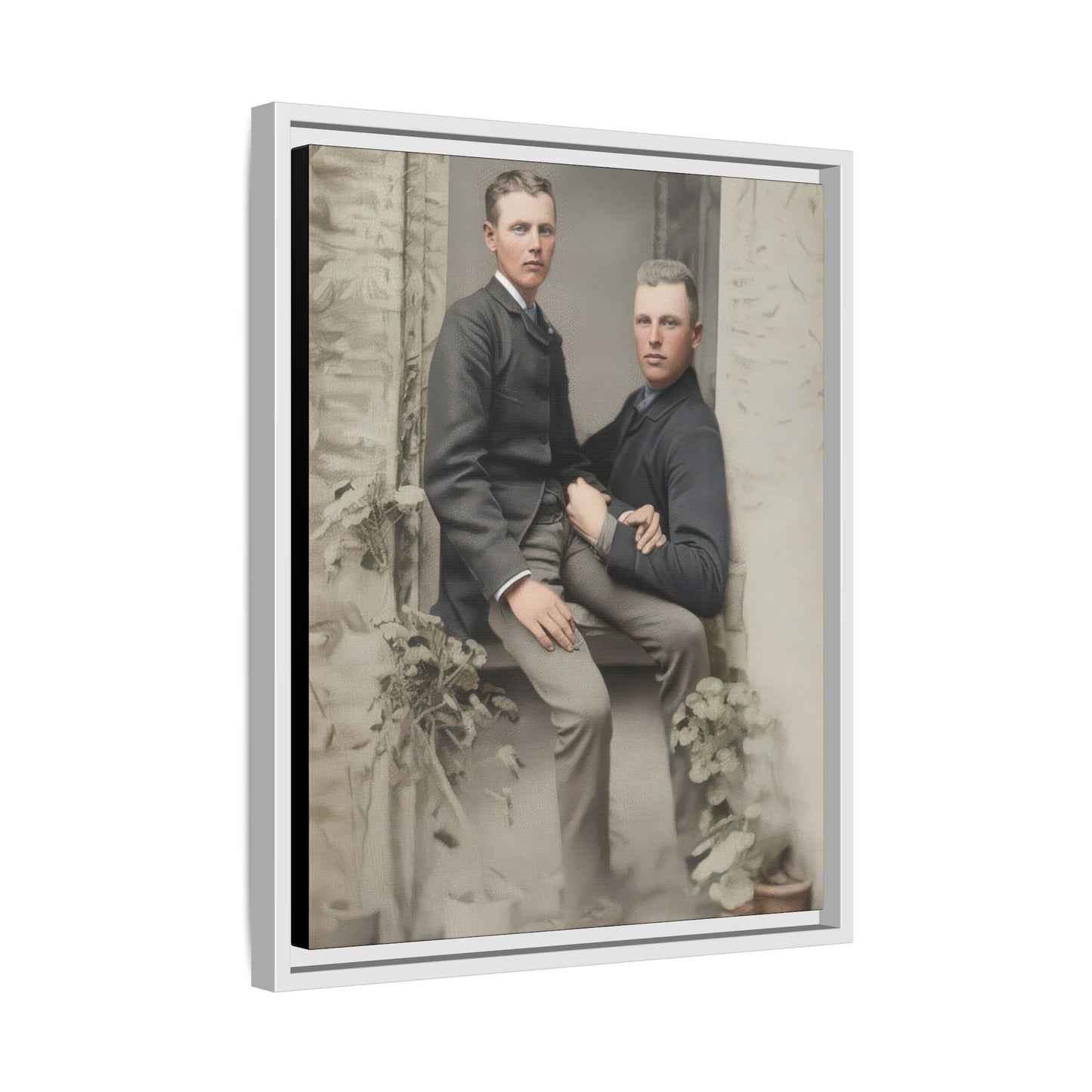paire 123 | Framed Vintage Photo - Matte Canvas