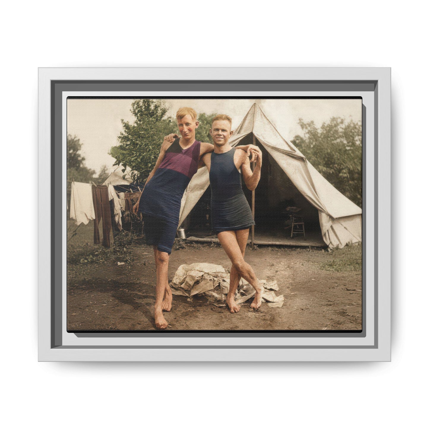 nager 040 | Framed Vintage Photo - Matte Canvas