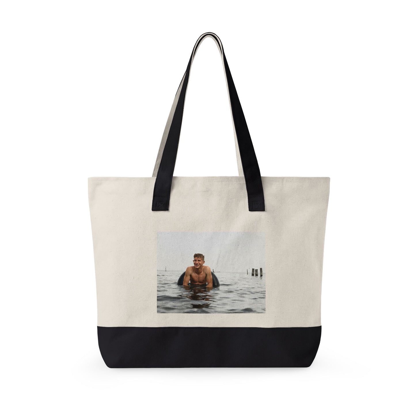 Beach Day Zippered Canvas Tote | nager 034