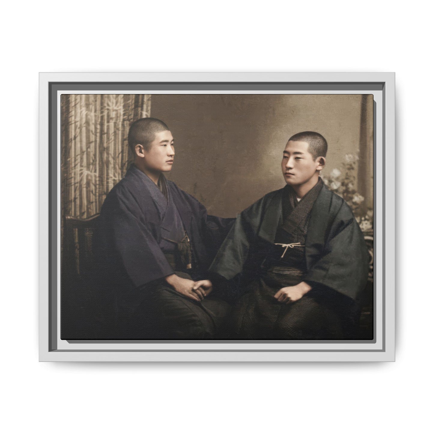 paire 011 | Framed Vintage Photo - Matte Canvas