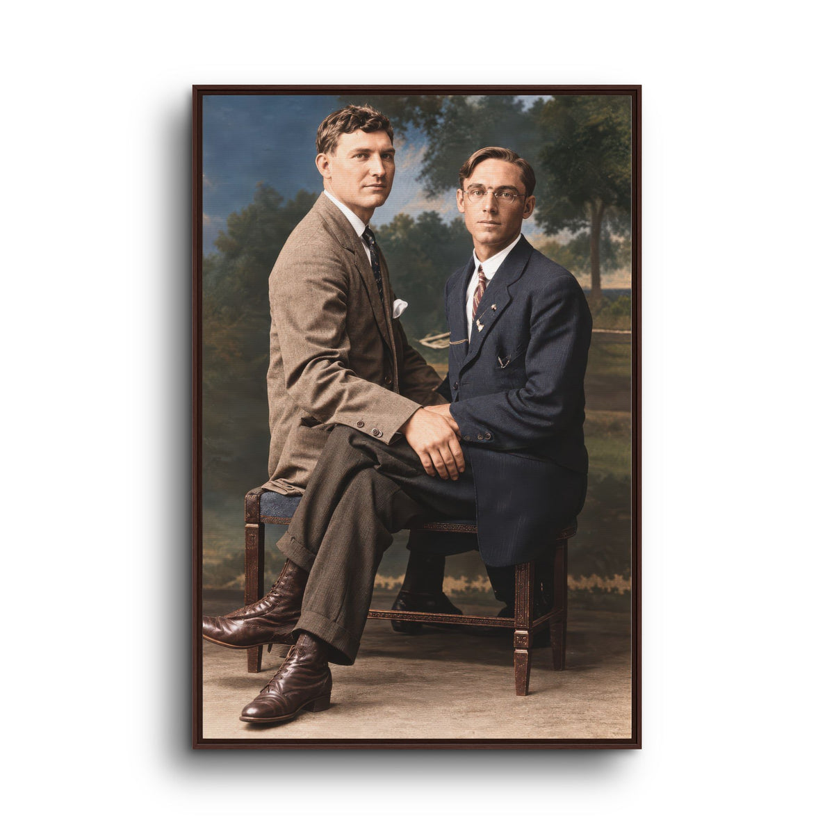 paire 165 | Framed Vintage Photo - Matte Canvas
