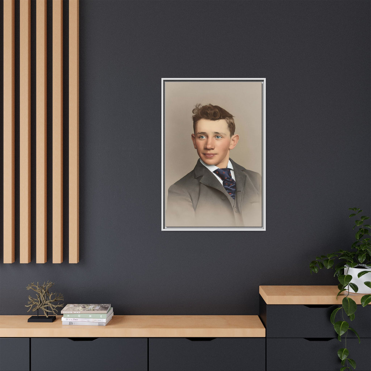 celibataire 038 | Framed Vintage Photo - Matte Canvas