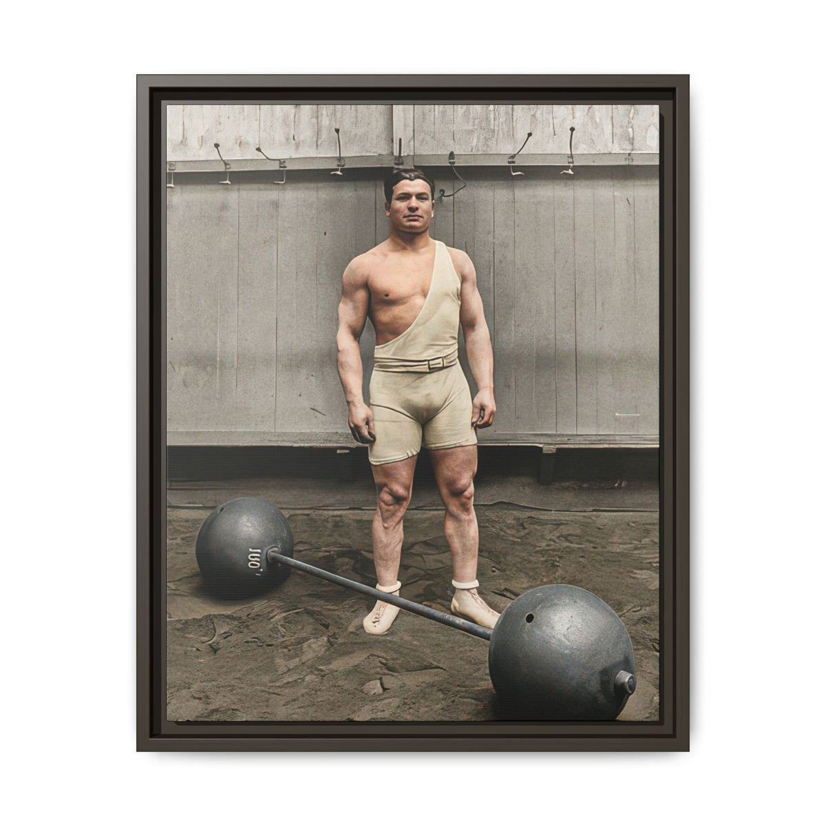 athlétisme 050 | Framed Vintage Photo - Matte Canvas