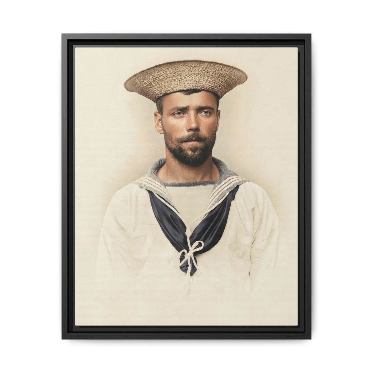 celibataire 020 | Framed Vintage Photo - Matte Canvas