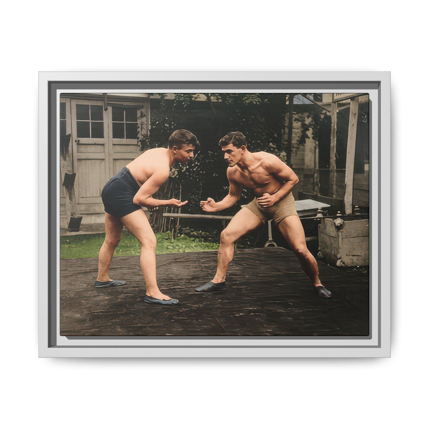 athlétisme 033 | Framed Vintage Photo - Matte Canvas