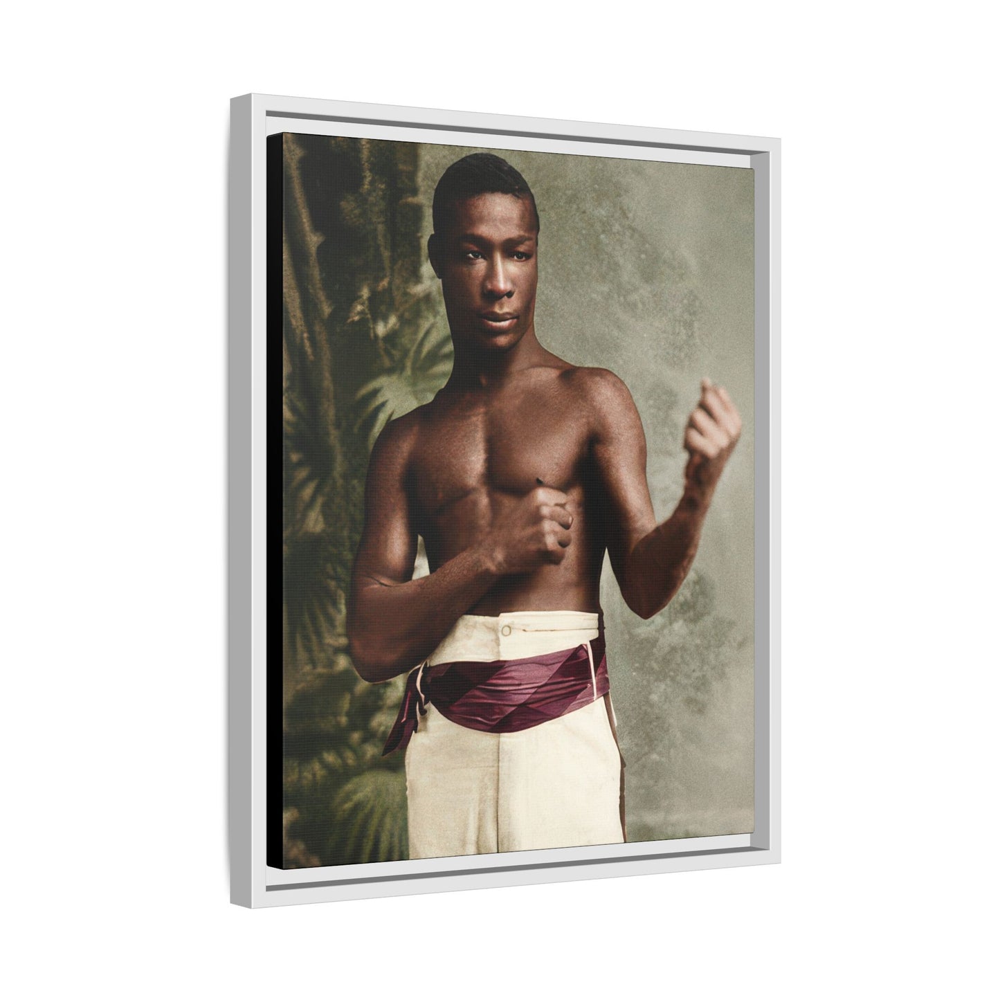 athlétisme 030 | Framed Vintage Photo - Matte Canvas