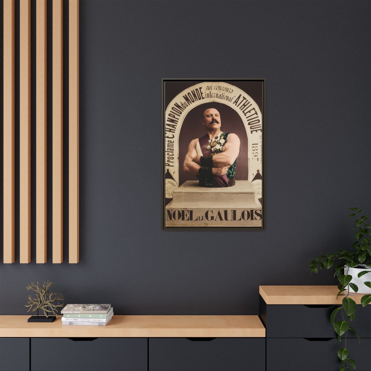 athlétisme 045 | Framed Vintage Photo - Matte Canvas