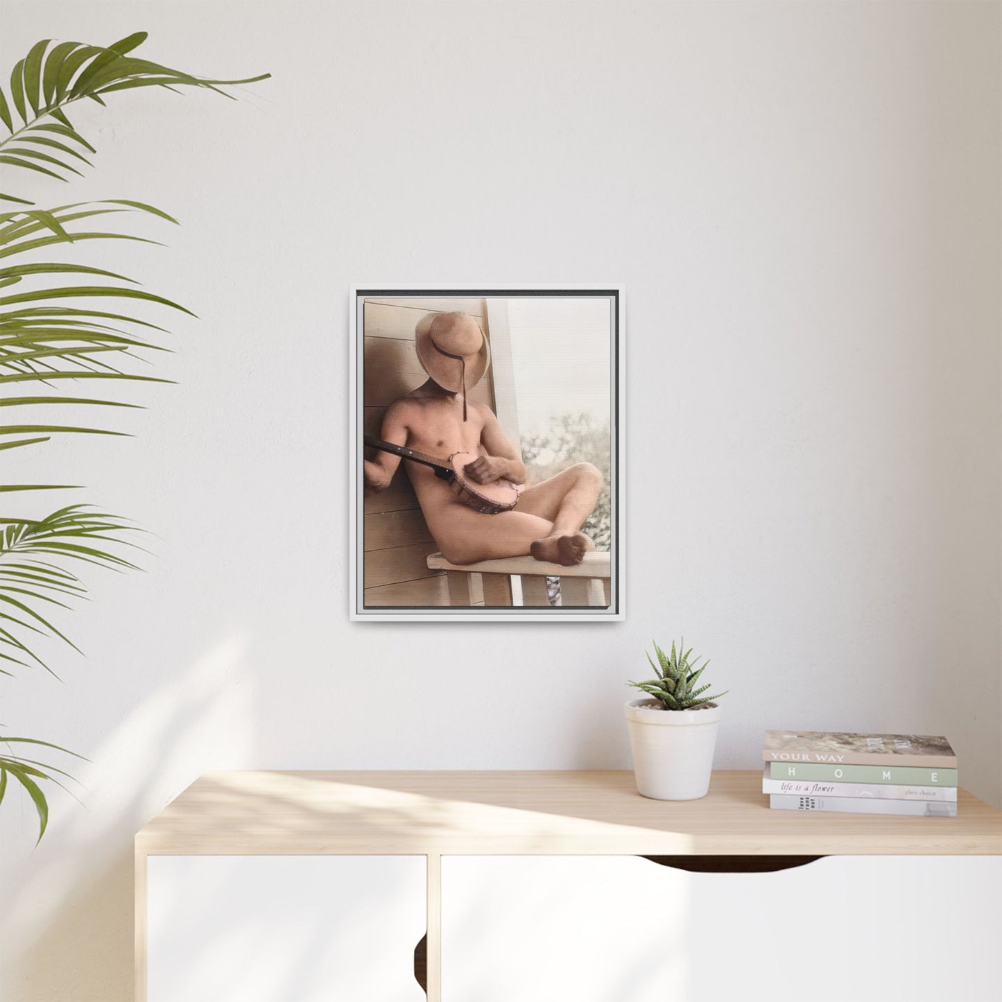celibataire 042 | Framed Vintage Photo - Matte Canvas