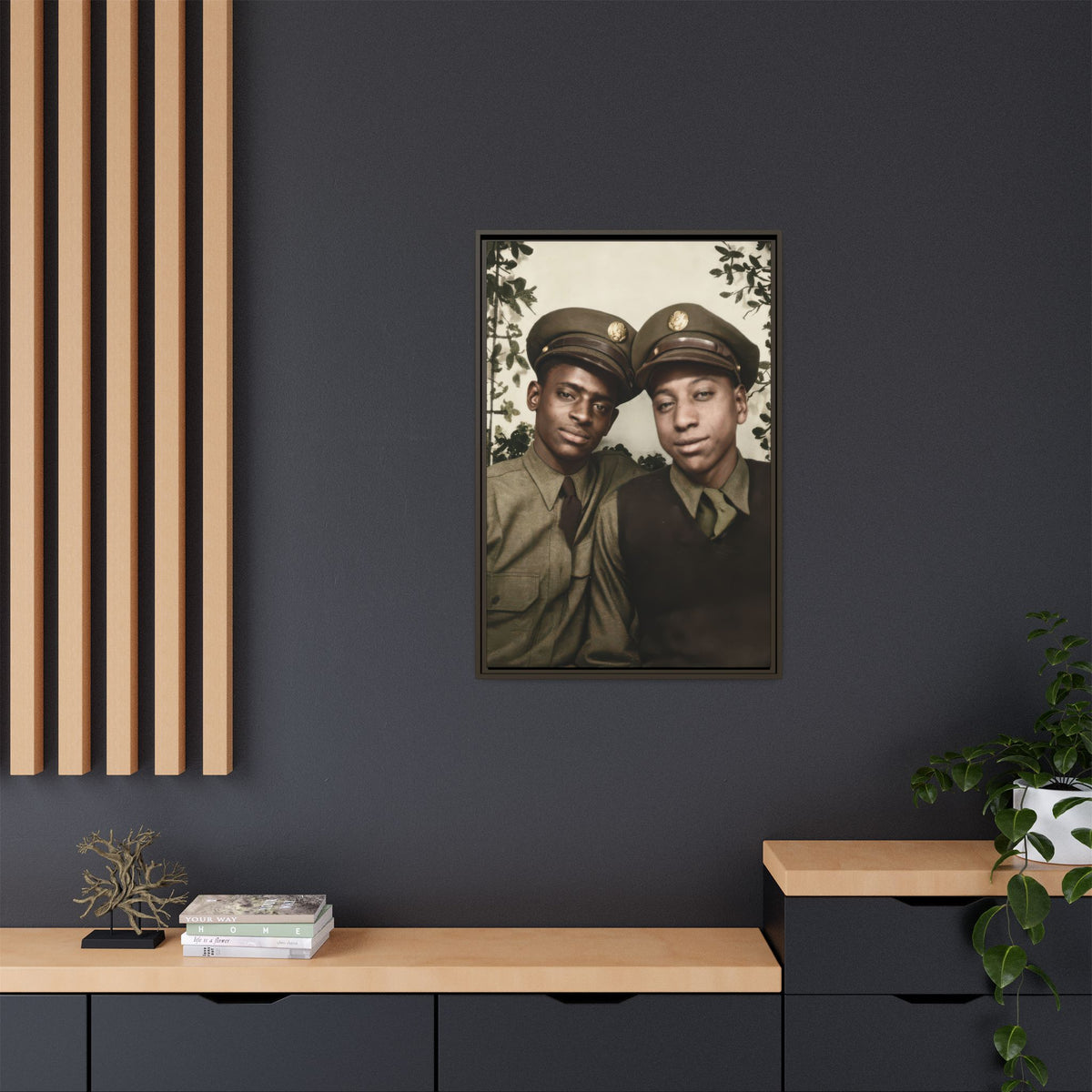 paire 152 | Framed Vintage Photo - Matte Canvas