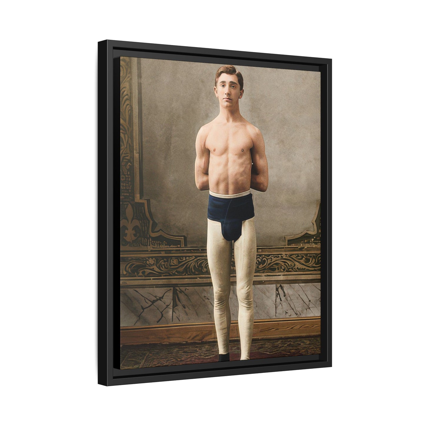 athlétisme 028 | Framed Vintage Photo - Matte Canvas