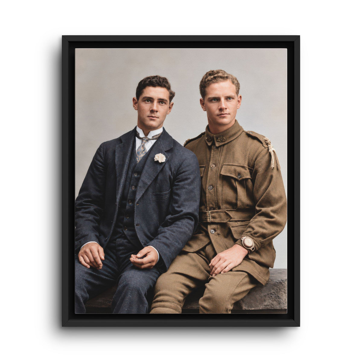 paire 169 | Framed Vintage Photo - Matte Canvas