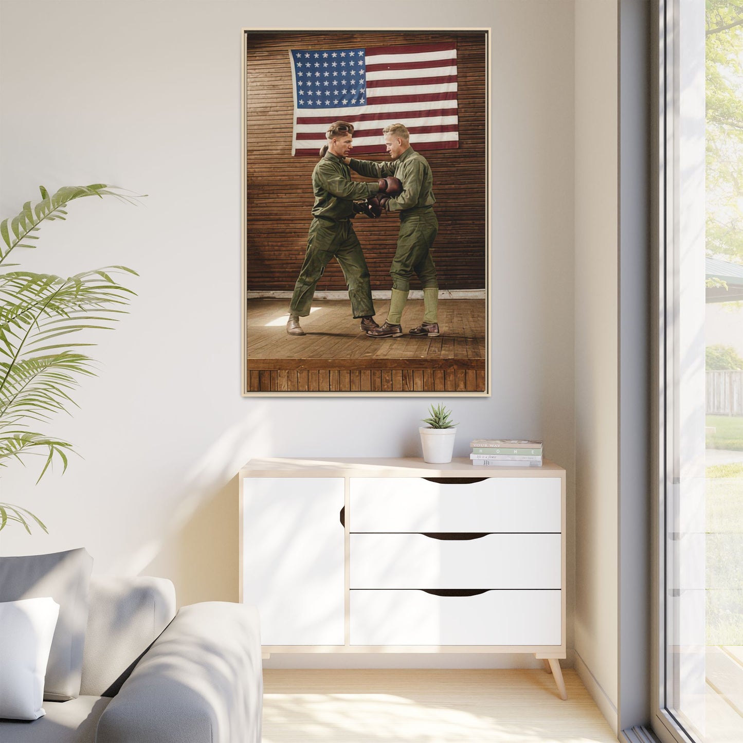 athlétisme 034 | Framed Vintage Photo - Matte Canvas