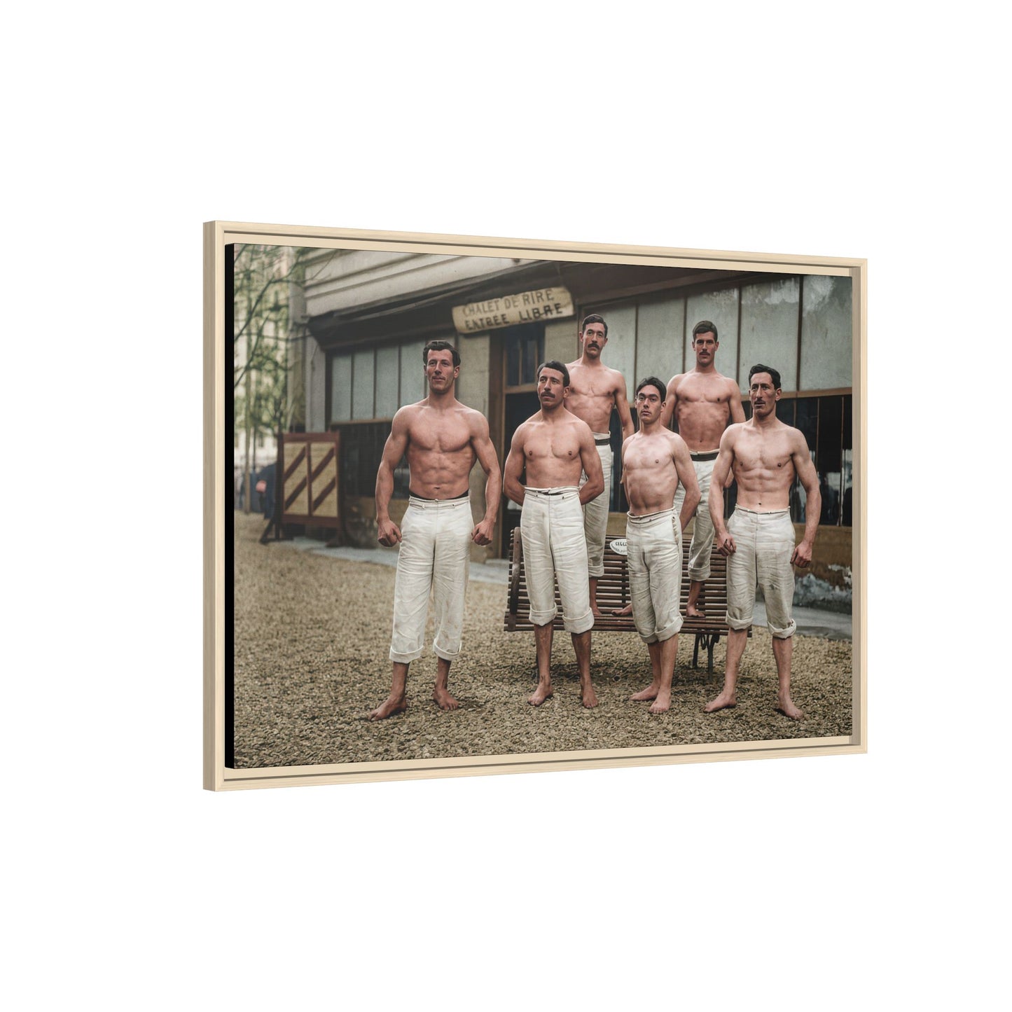 athlétisme 044| Framed Vintage Photo - Matte Canvas