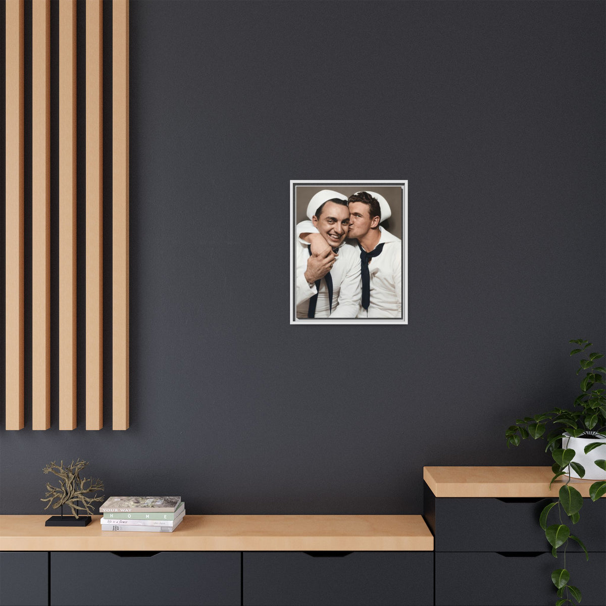 paire 155 | Framed Vintage Photo - Matte Canvas