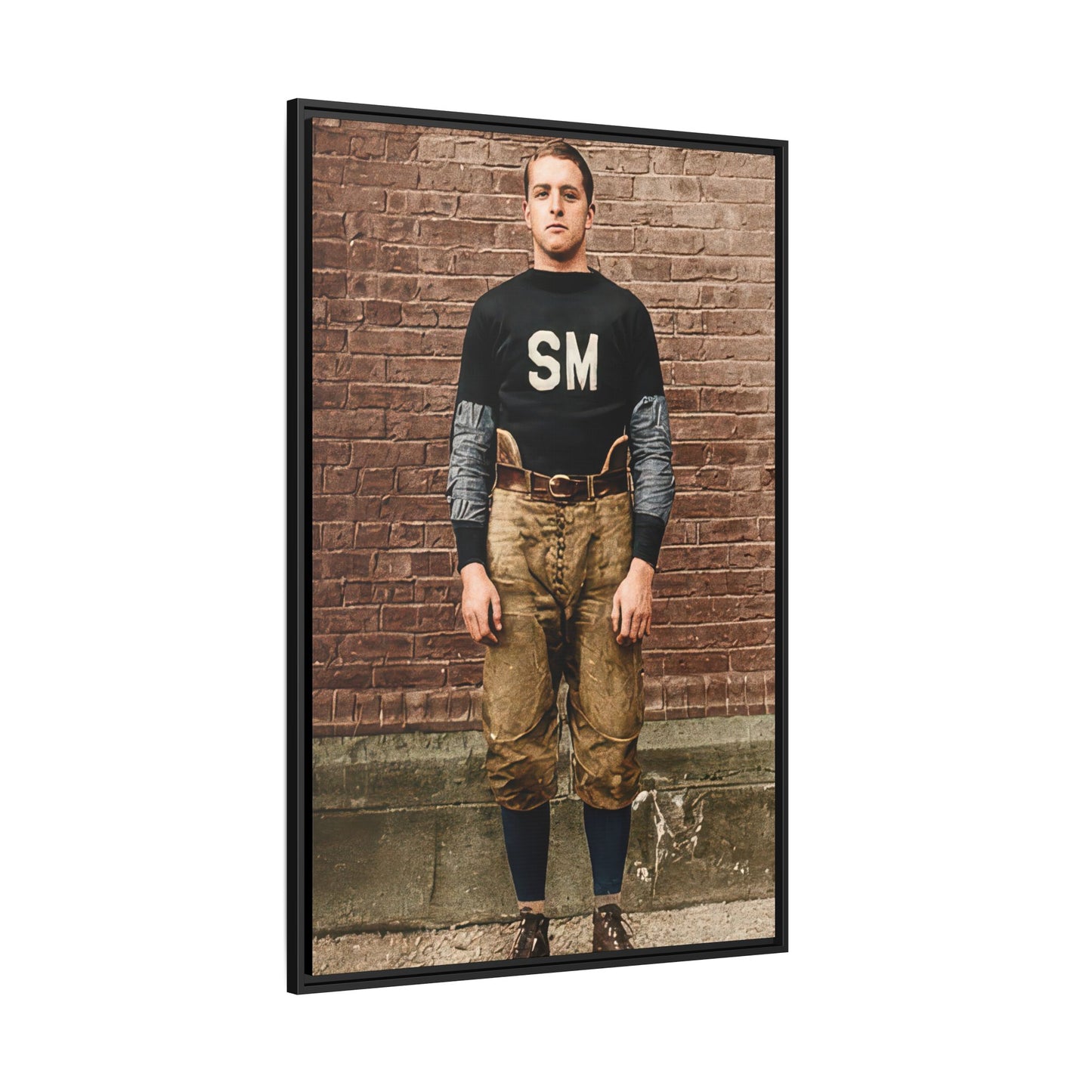 athlétisme 040 | Framed Vintage Photo - Matte Canvas
