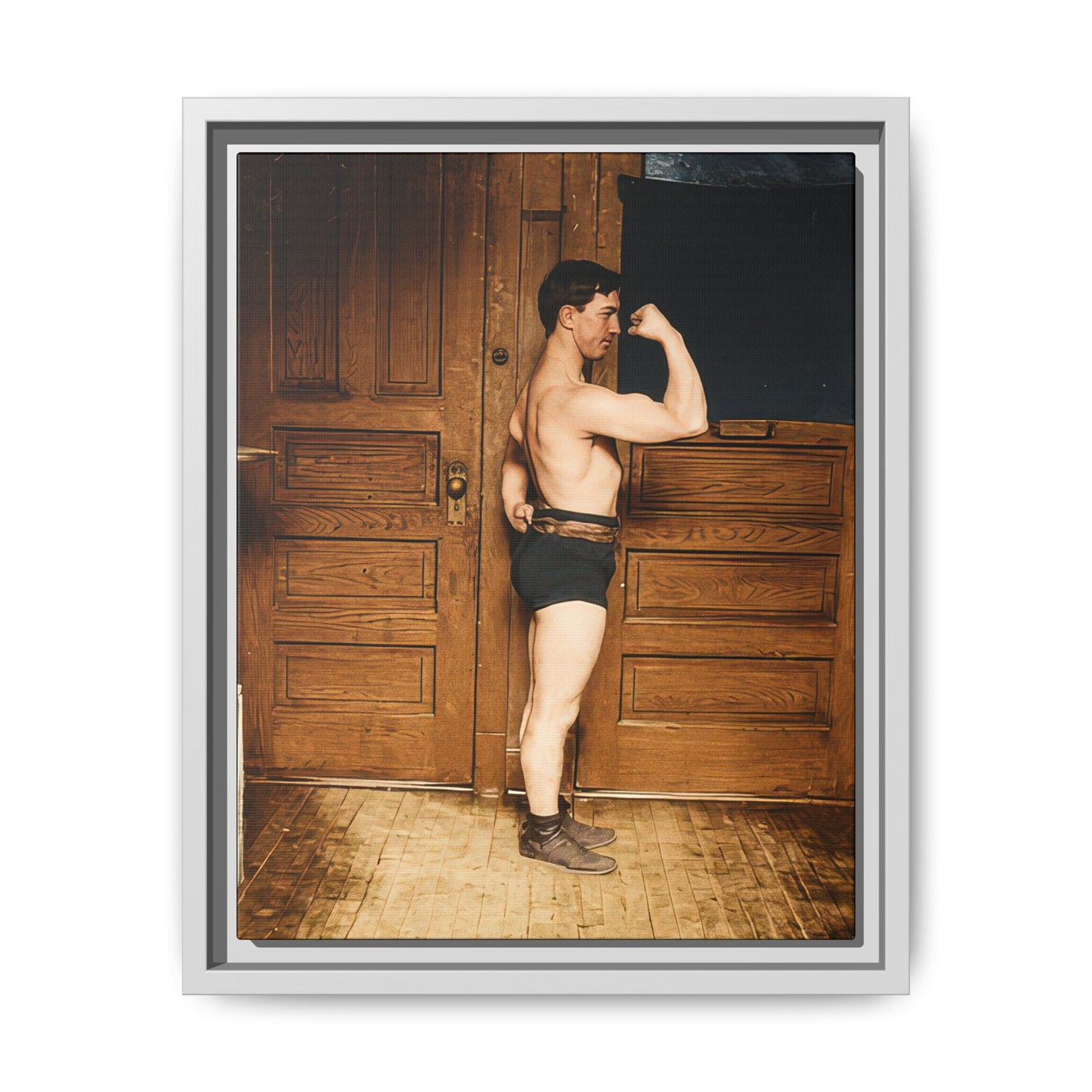 athlétisme 023 | Framed Vintage Photo - Matte Canvas