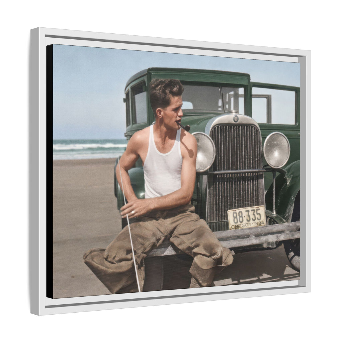celibataire 008 | Framed Vintage Photo - Matte Canvas