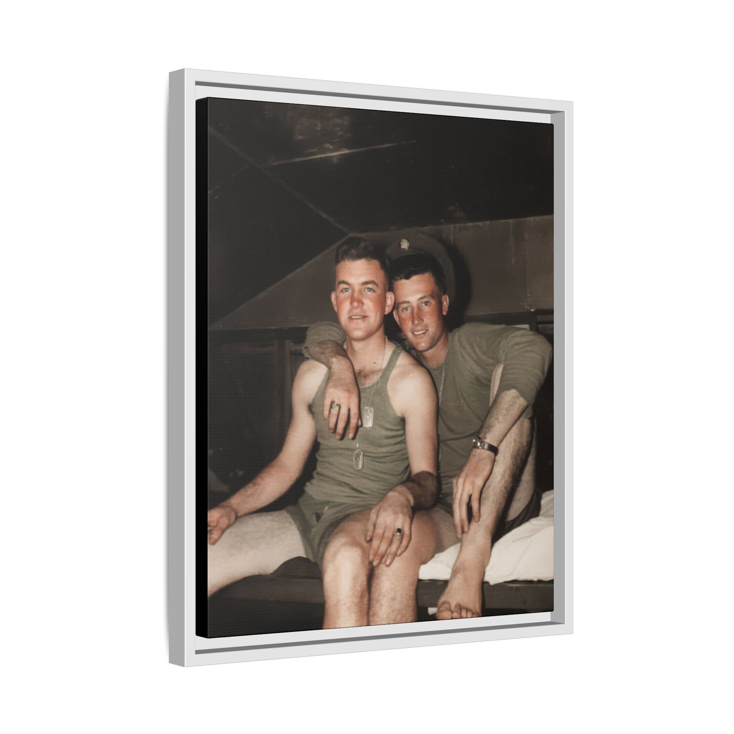 paire 040 | Framed Vintage Photo - Matte Canvas
