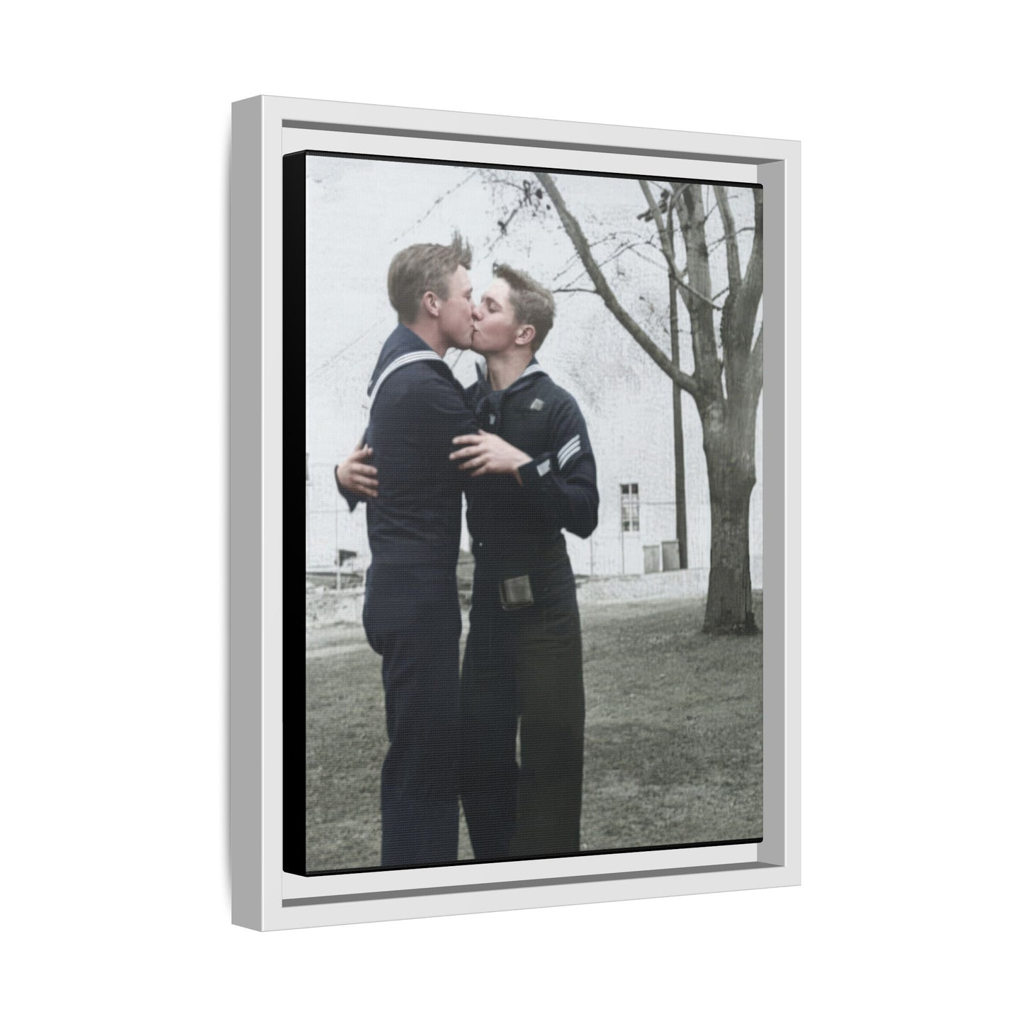 paire 034 | Framed Vintage Photo - Matte Canvas