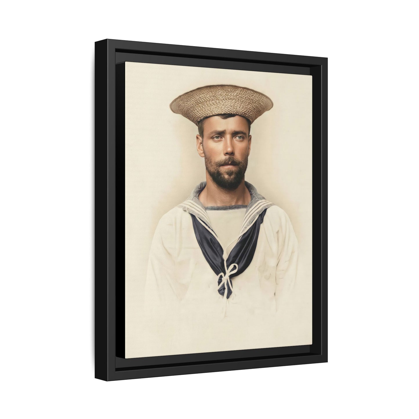 celibataire 020 | Framed Vintage Photo - Matte Canvas