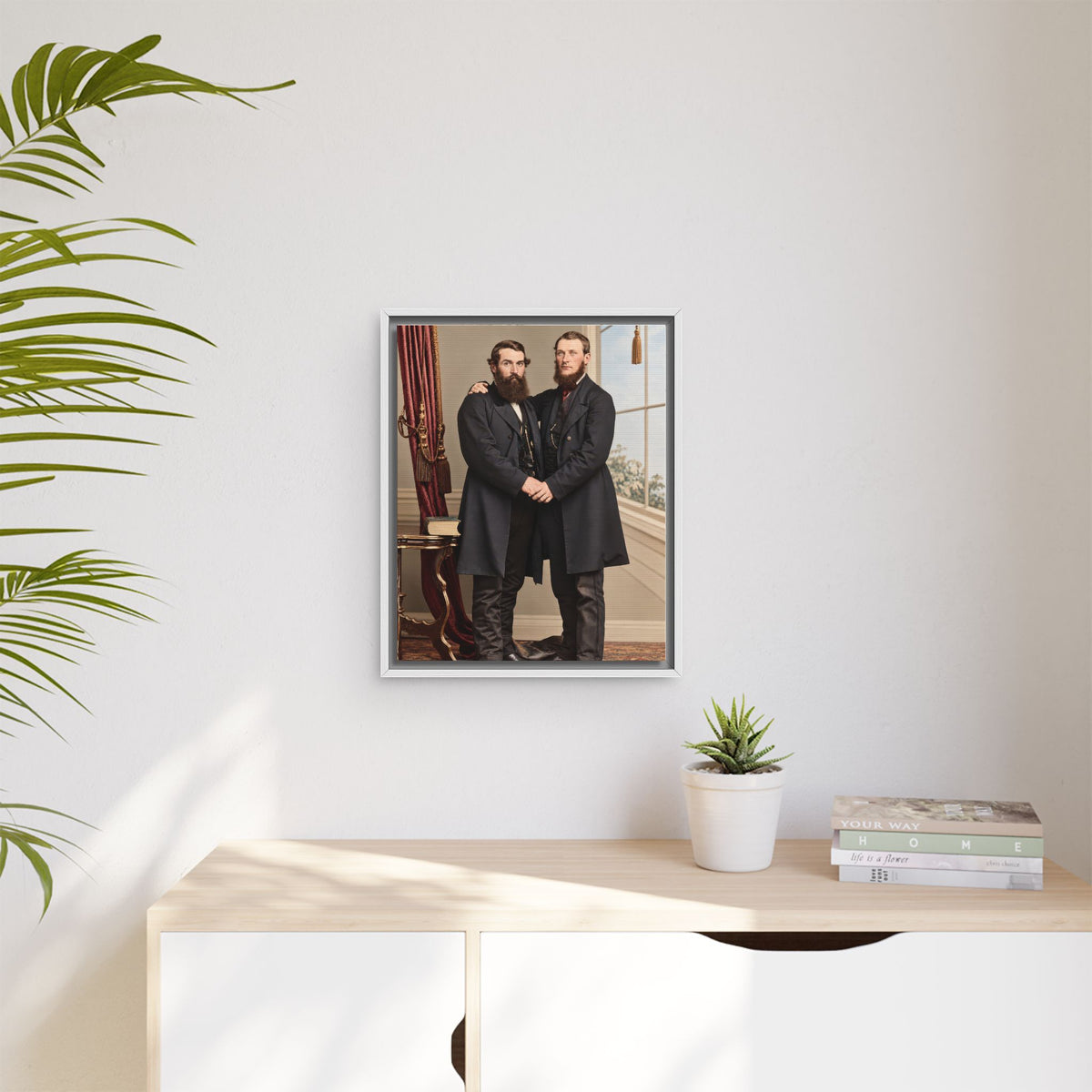 paire 022 | Framed Vintage Photo - Matte Canvas