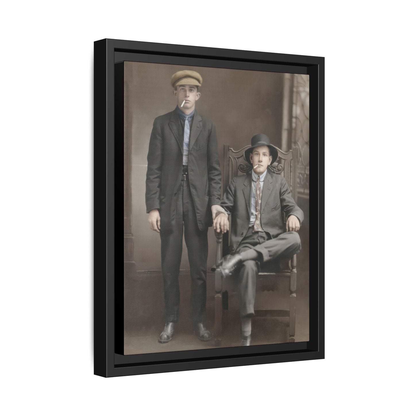 paire 076 | Framed Vintage Photo - Matte Canvas