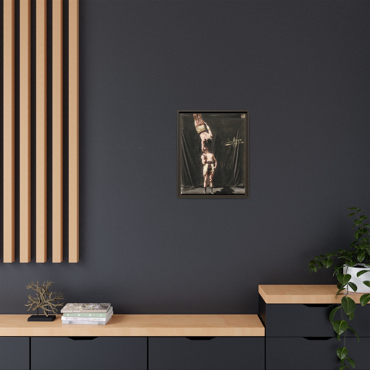 athlétisme 016 | Framed Vintage Photo - Matte Canvas