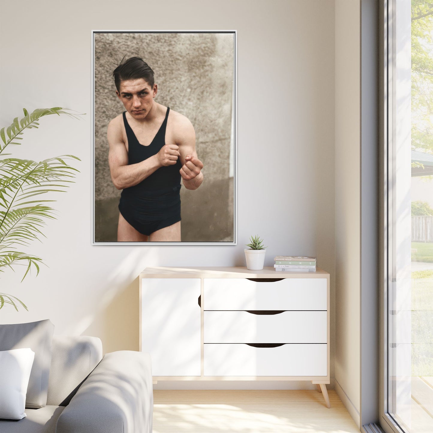 athlétisme 048 | Framed Vintage Photo - Matte Canvas