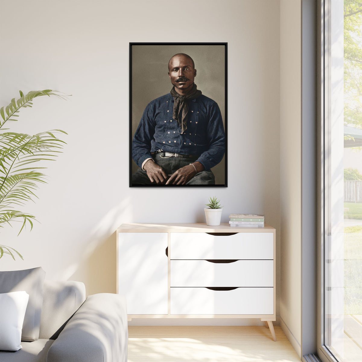 celibataire 017 | Framed Vintage Photo - Matte Canvas
