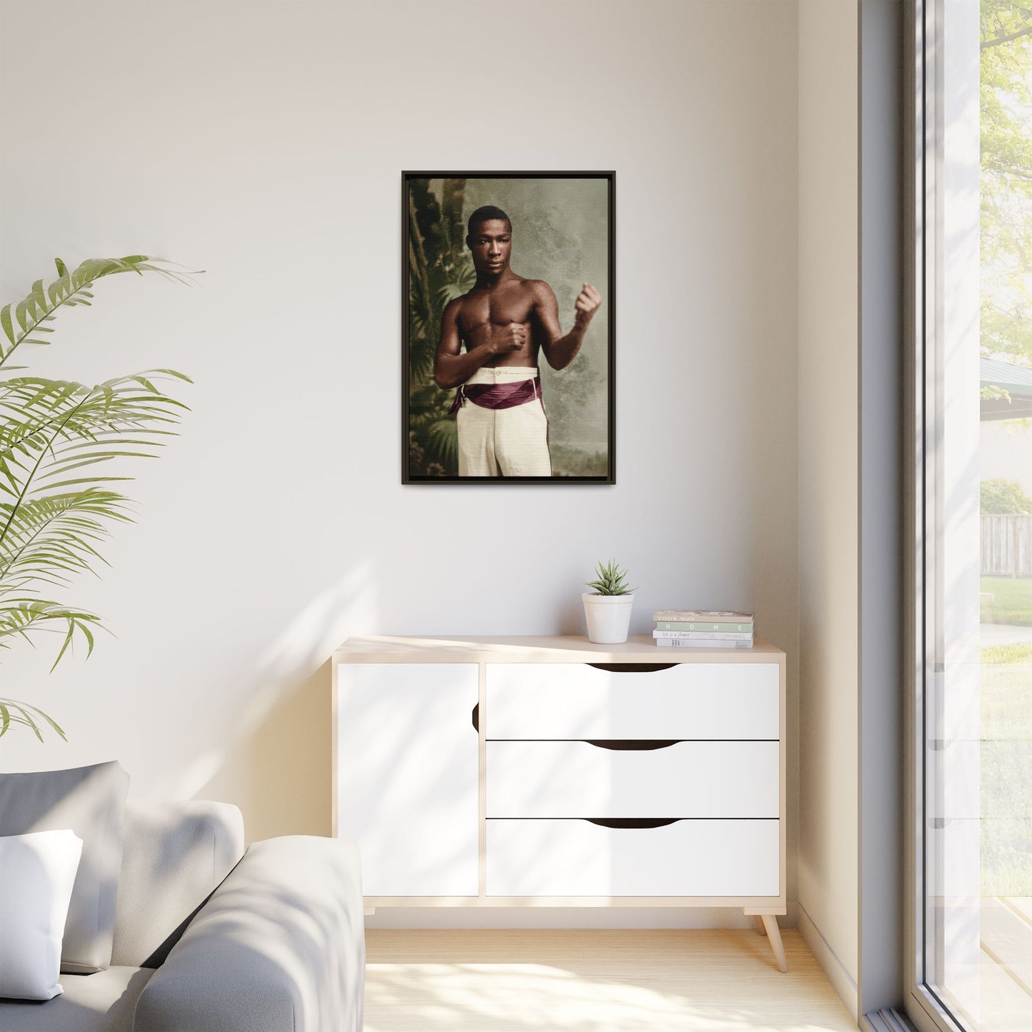 athlétisme 030 | Framed Vintage Photo - Matte Canvas