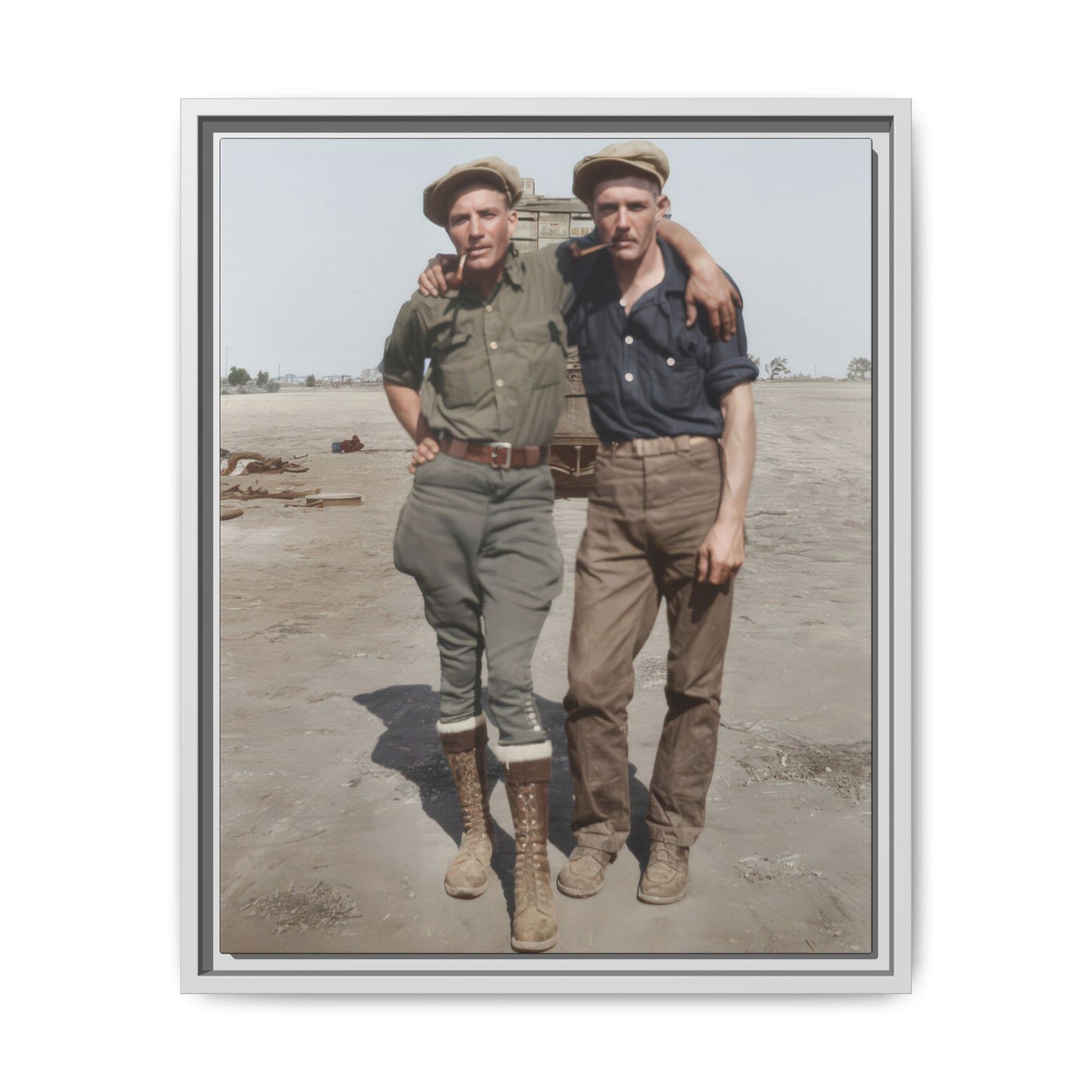 paire 061 | Framed Vintage Photo - Matte Canvas