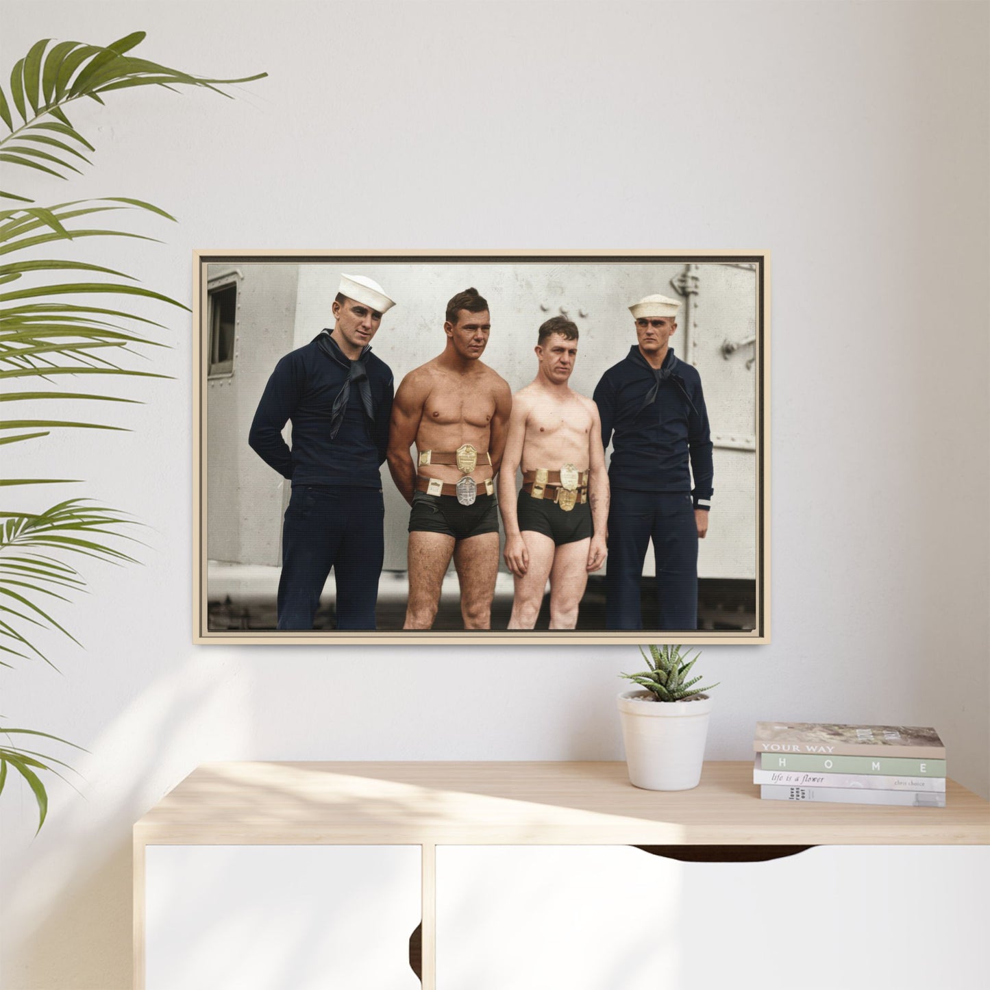 athlétisme 049 | Framed Vintage Photo - Matte Canvas