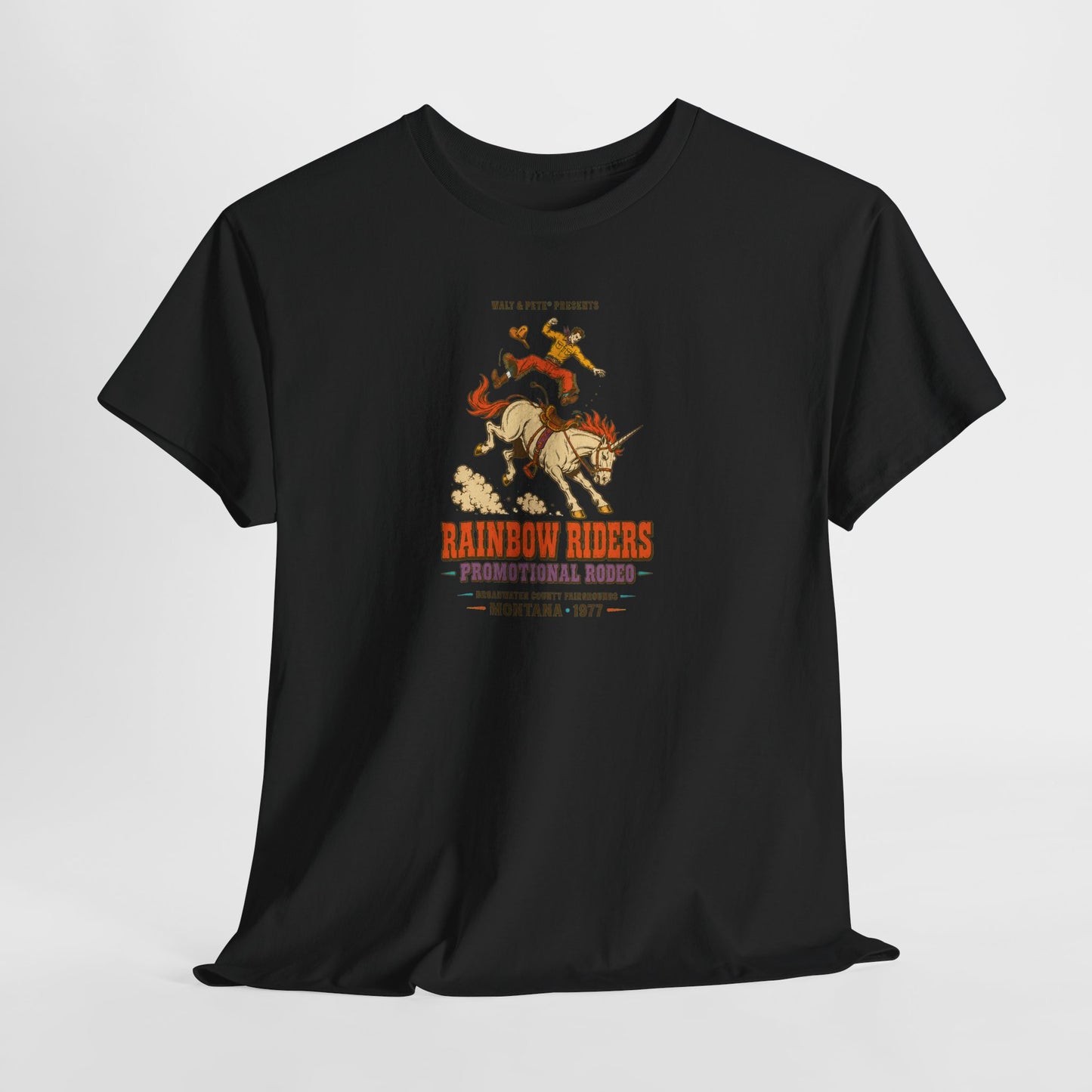 Rainbow Riders Montana 1977 T-Shirt | Queer Western Rodeo Tee