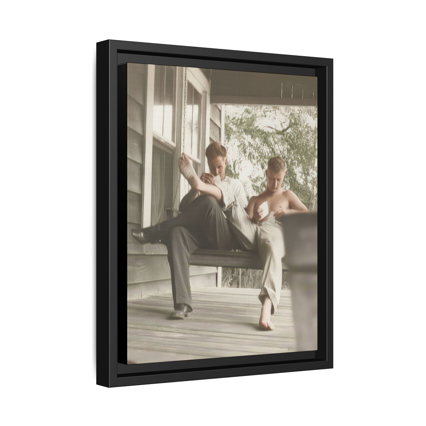 paire 051 | Framed Vintage Photo - Matte Canvas