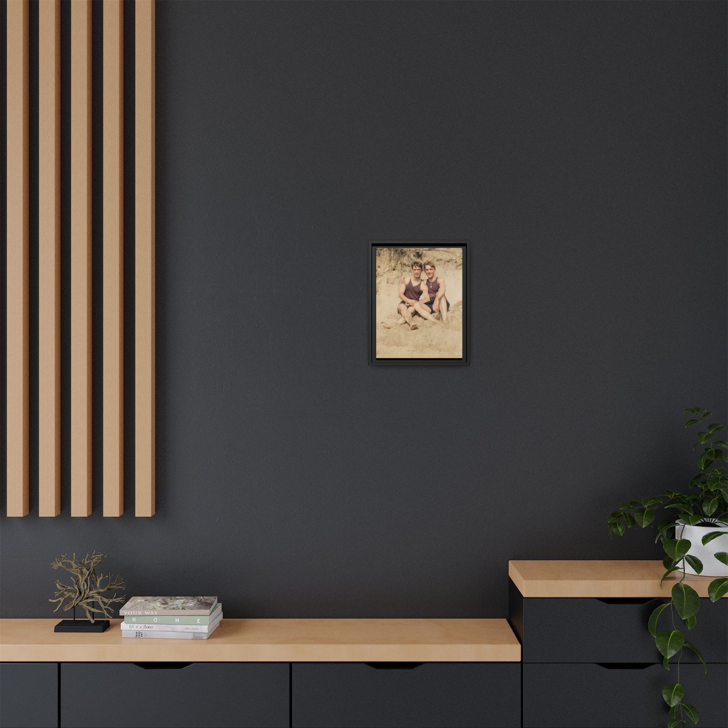 nager 002 | Framed Vintage Photo - Matte Canvas