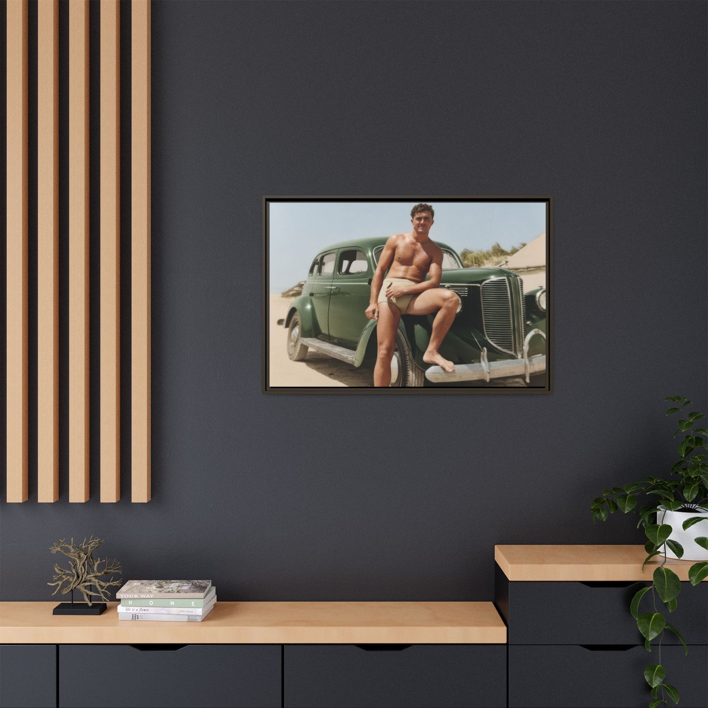 nager 022 | Framed Vintage Photo - Matte Canvas