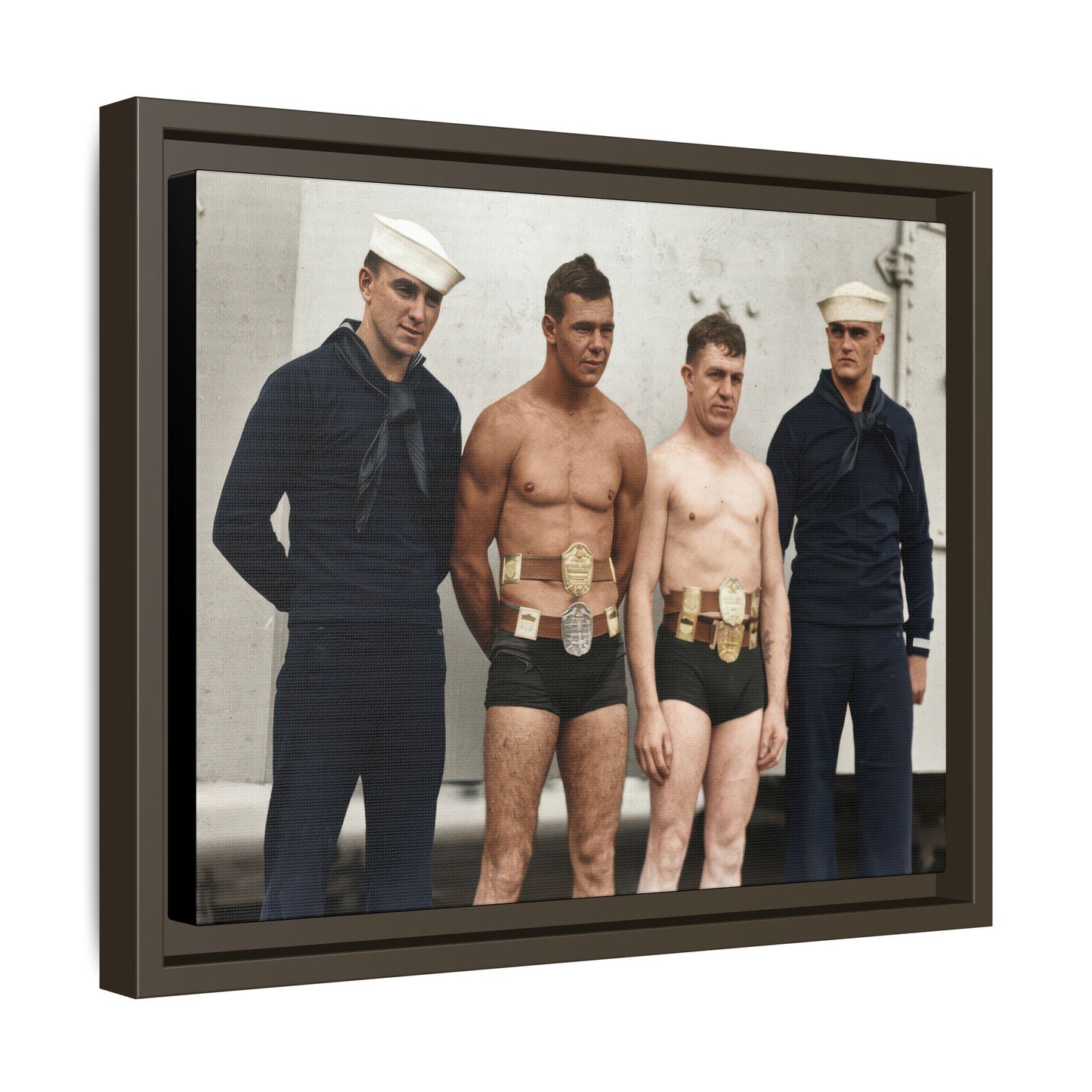 athlétisme 049 | Framed Vintage Photo - Matte Canvas