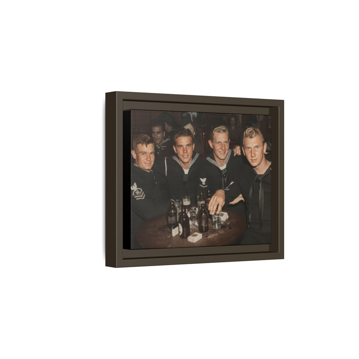 hommes 007 | Framed Vintage Photo - Matte Canvas2