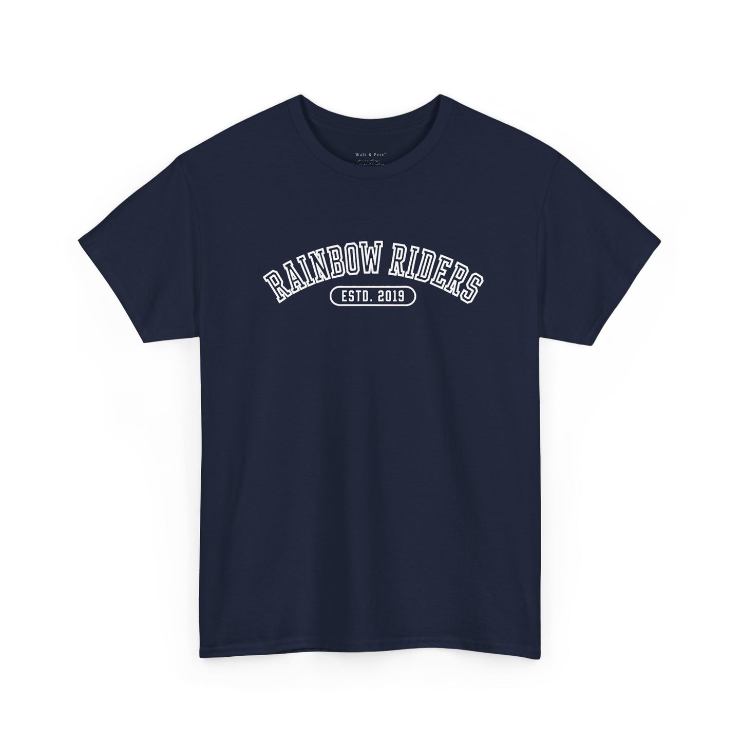Rainbow Riders Collegiate T-Shirt | Est. 2019 LGBTQ+ Pride Tee