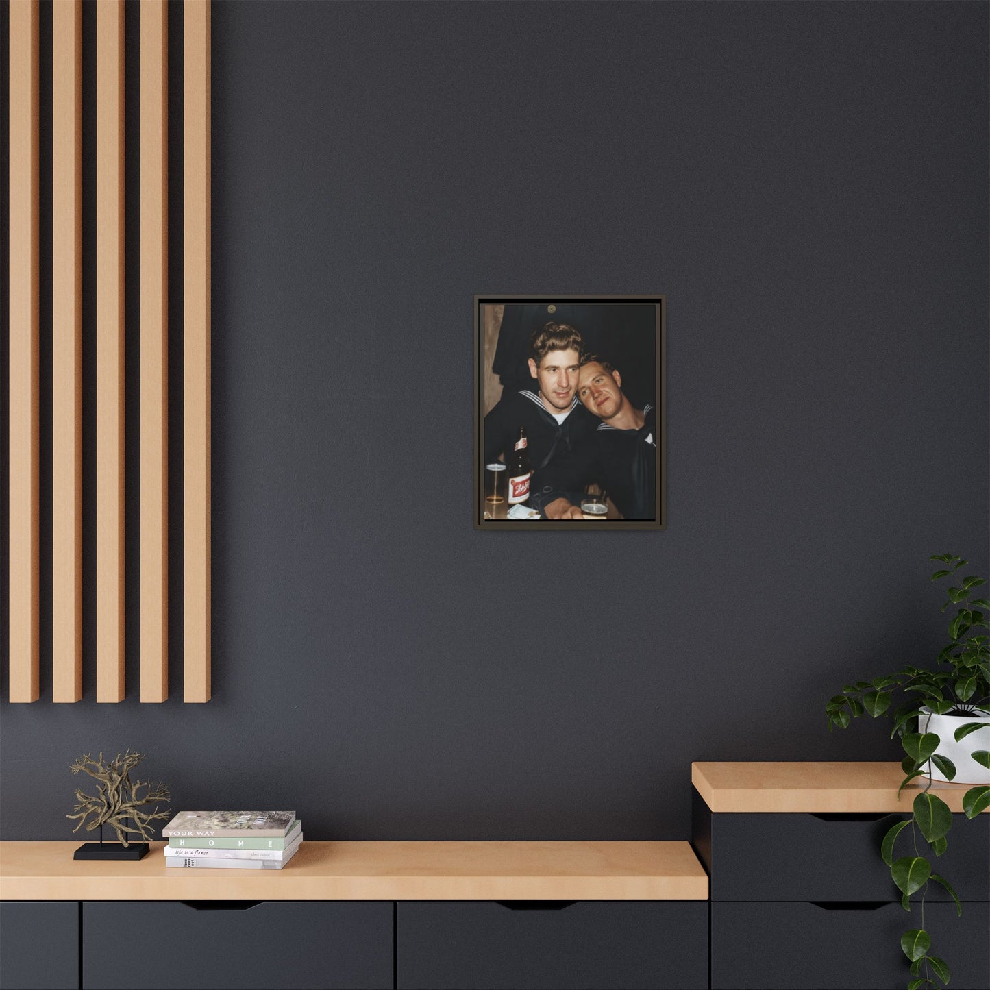 paire 033 | Framed Vintage Photo - Matte Canvas