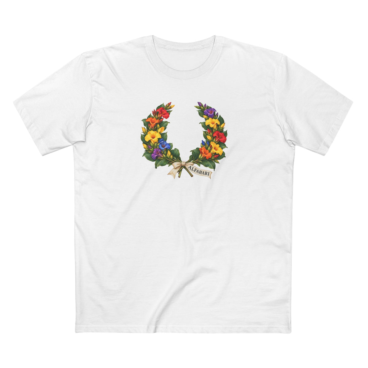 Nigerian Costus Alfahari Pride T-Shirt | Hausa Laurel Wreath Tee